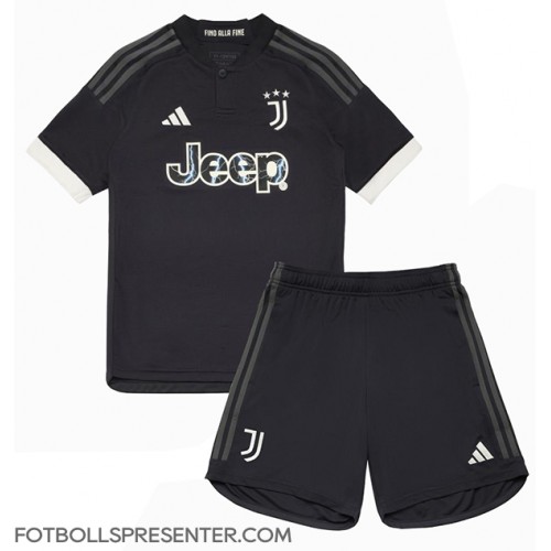 Juventus Tredje tröja Barn 2023-24 Kortärmad (+ korta byxor)